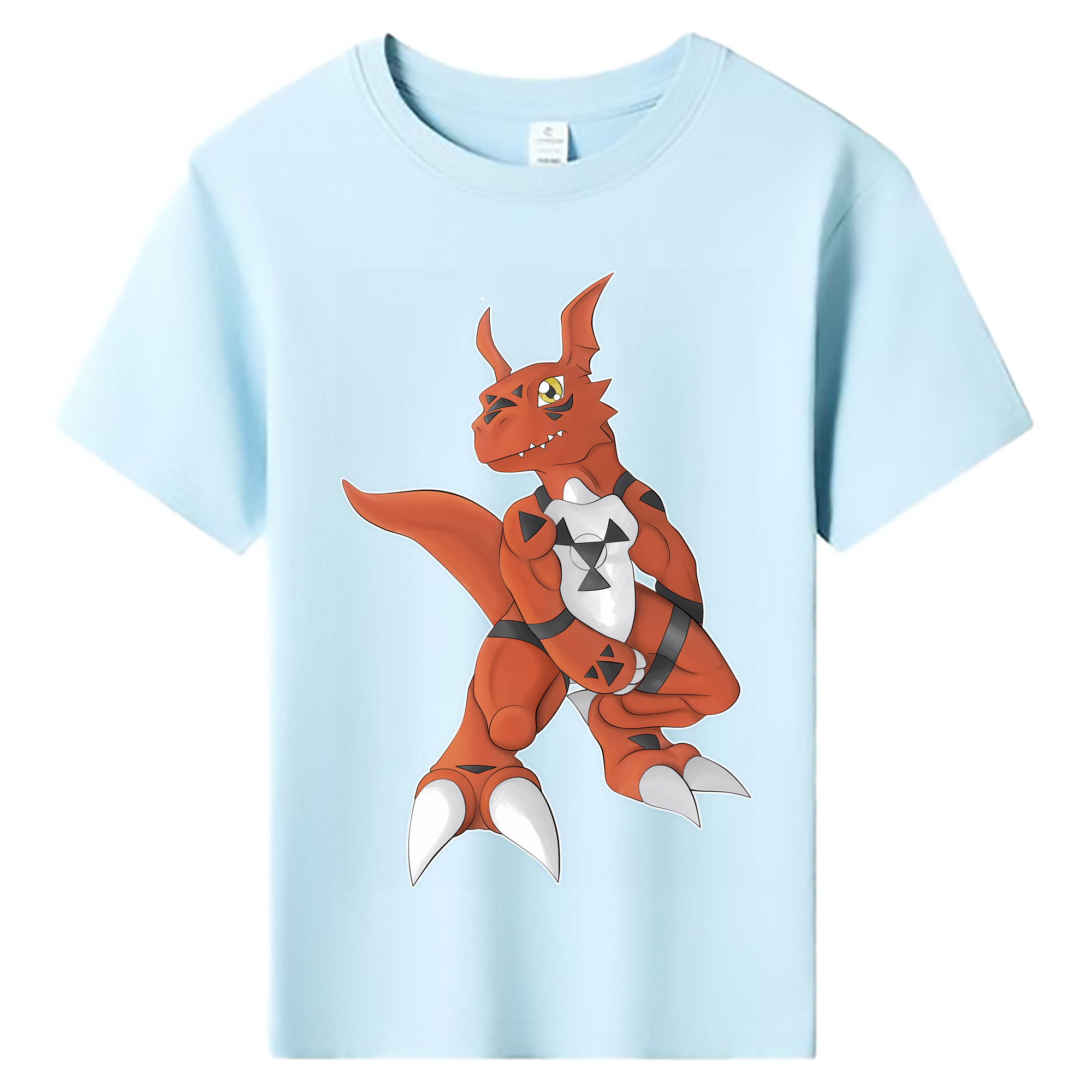 （画像用） Digimon デジタルモンスター/デジモン 綿100％キッズTシャツ（フロントプリント）